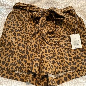 NWT A New Day Leopard Paperbag Shorts